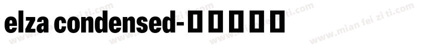 elza condensed字体转换